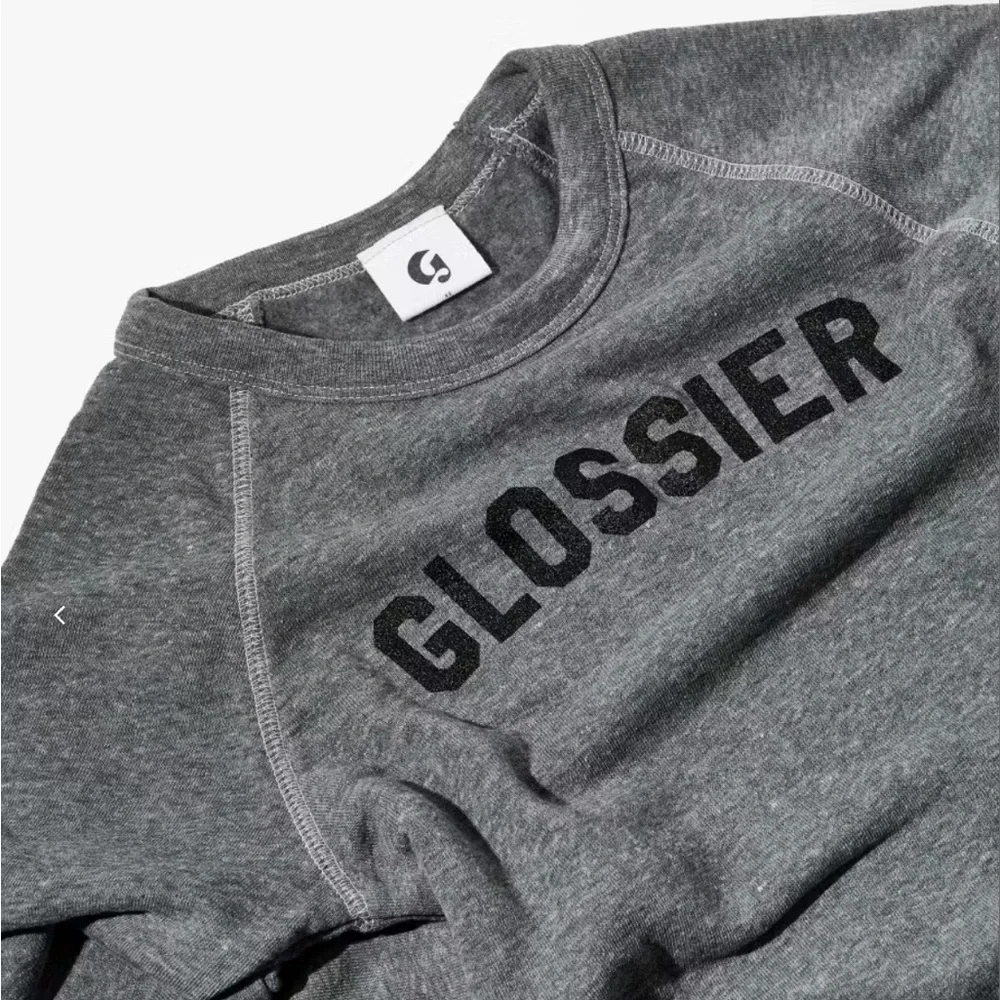 Glossier gray crewneck